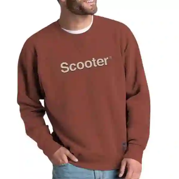 Sudadera Scooter crew logo brick