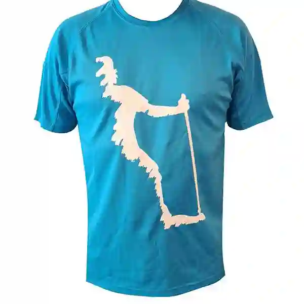 Camiseta técnica unisex azul Nordic Walking Palma