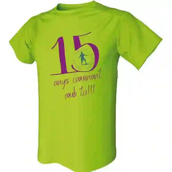 Camiseta técnica unisex 15º aniversario