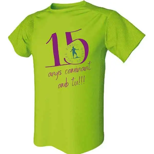 Camiseta técnica unisex 15º aniversario