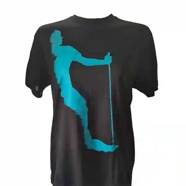 Unisex NWP black and blue technical t-shirt