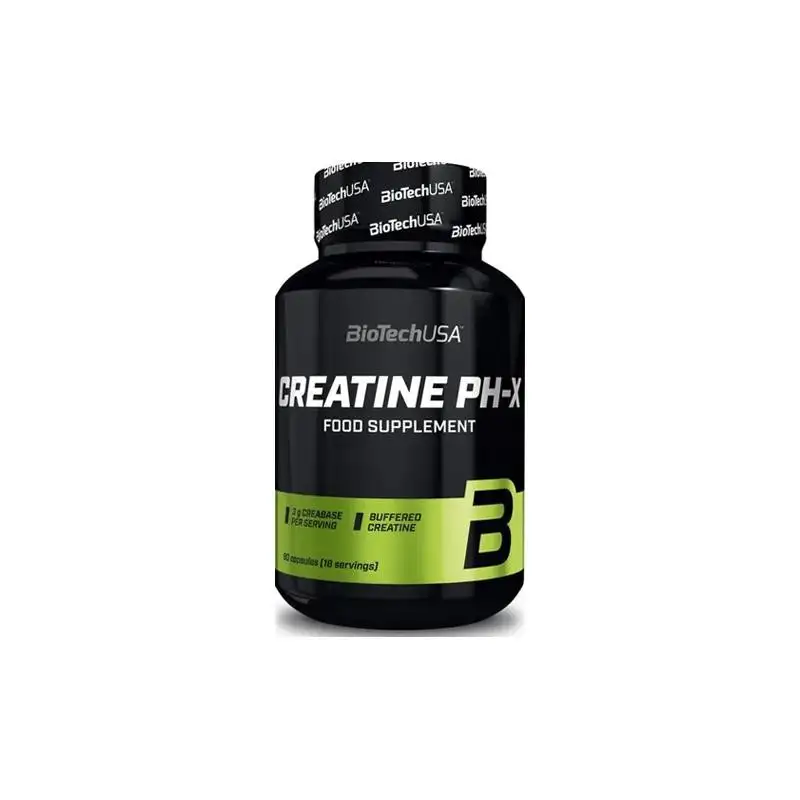 Creatina tamponada ph-x 90 cápsulas biotech usa