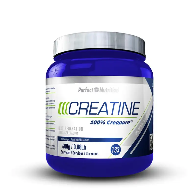 Creatina creapure 100% 400 g, nutrición perfecta