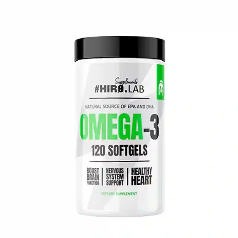 Omega 3 - Aceite de pescado concentrado - 120 Softgels Hiro Labor