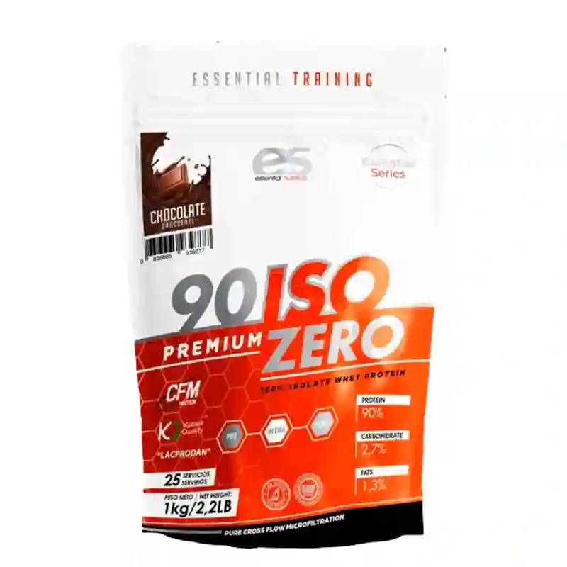 Aislado de proteína de suero (proteína de suero CFM) 90 ISO Zero Premium, Nutrición esencial, 1 kg
