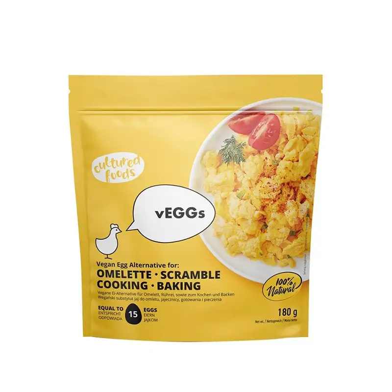 VEGG - Alternativa de huevo vegano para tortilla, huevos revueltos, cocción, hornear, 180 g, alimentos cultivados