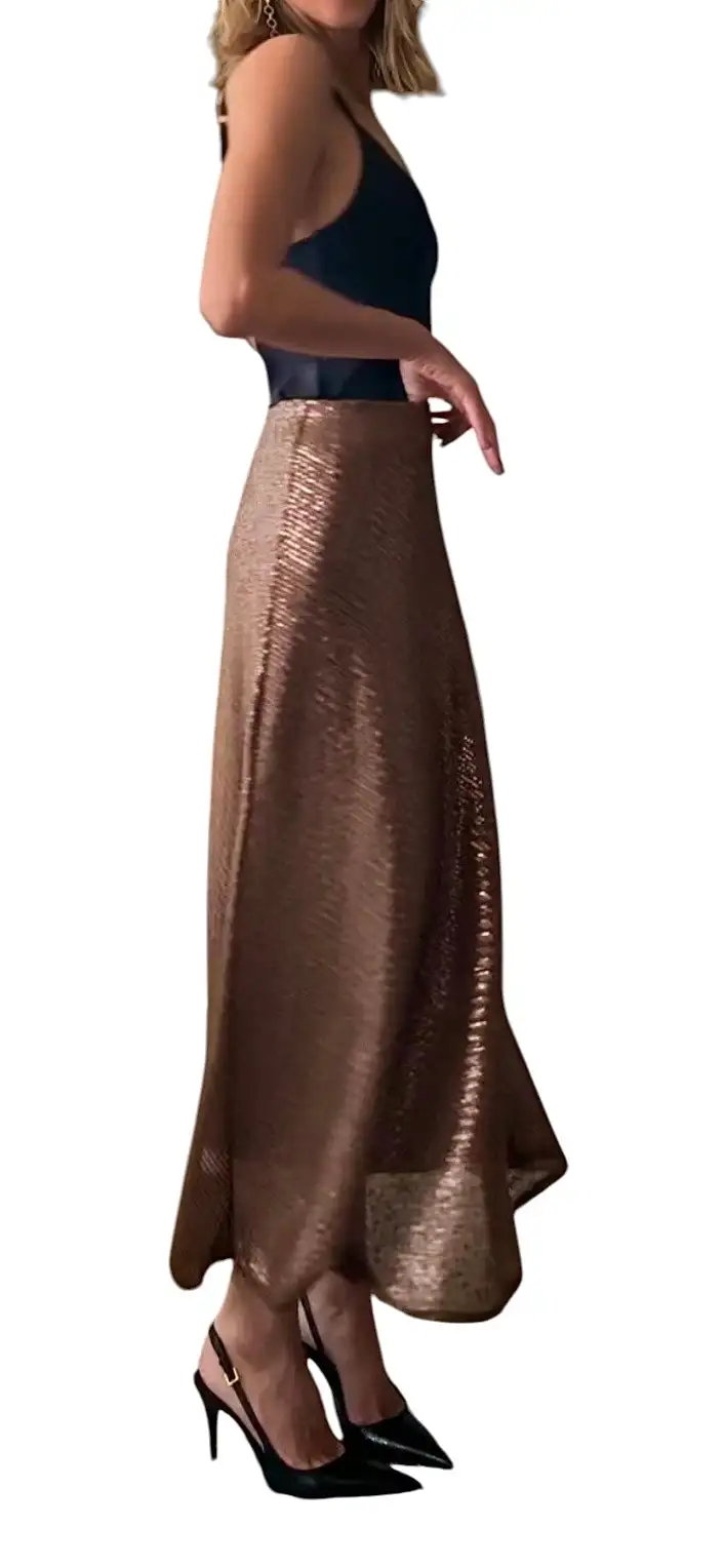 Brown sequin skirt - Image 4