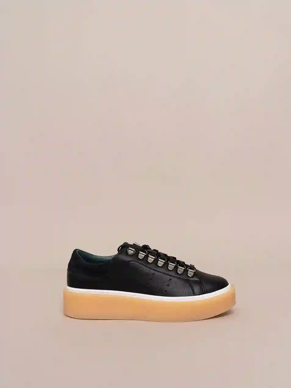Zapatillas de plataforma de cuero