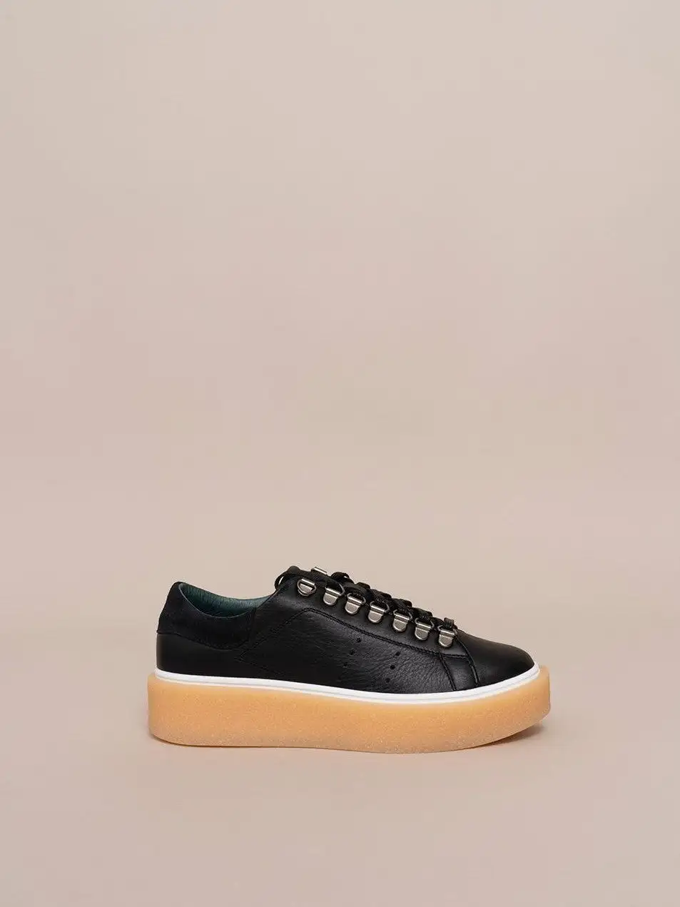 Zapatillas de plataforma de cuero