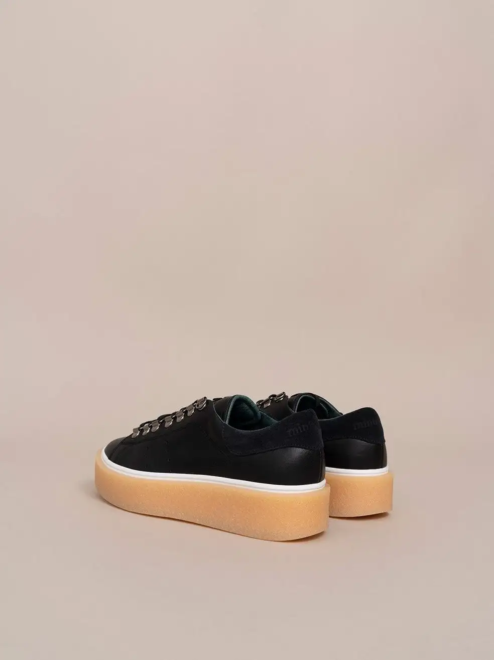 Zapatillas de plataforma de cuero - Imagen 2