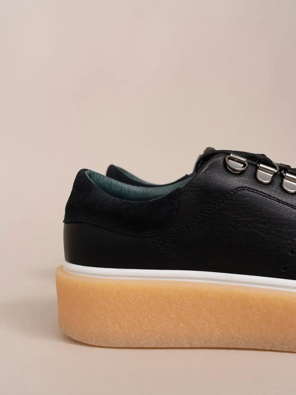 Zapatillas de plataforma de cuero - Imagen 3