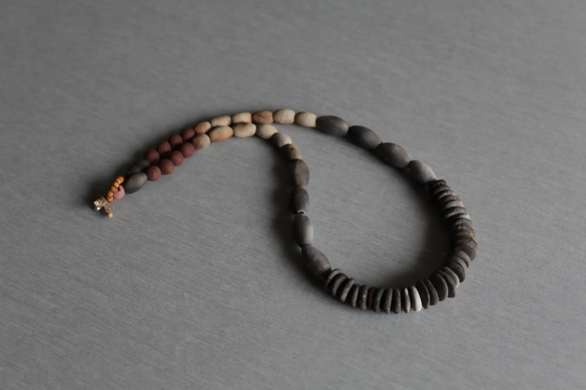 Angela pit fired ceramic necklace 49cm OOAK - Image 6
