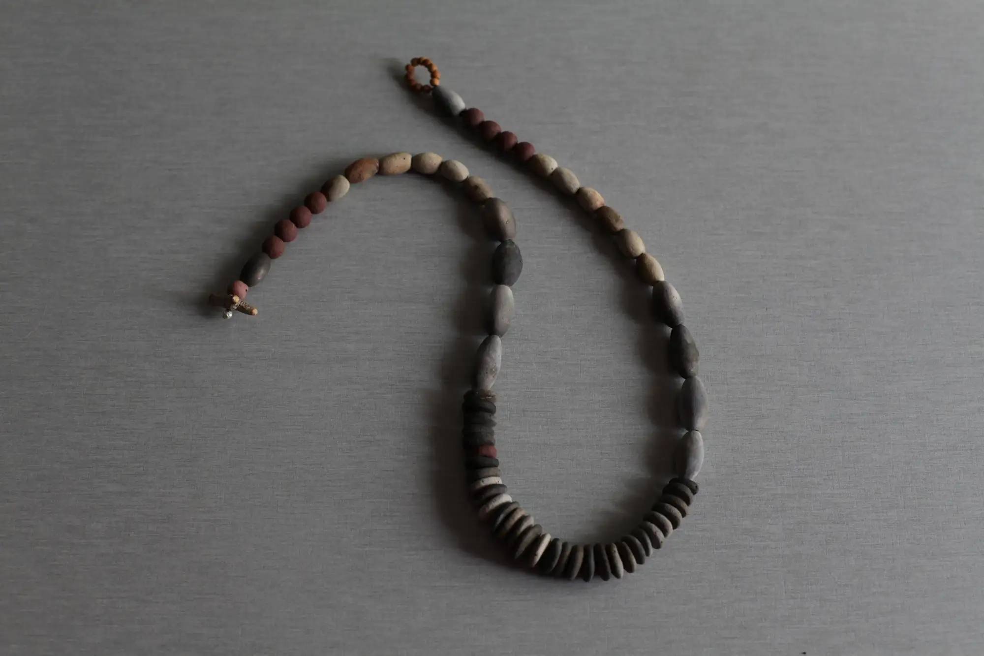 Angela pit fired ceramic necklace 49cm OOAK - Image 8
