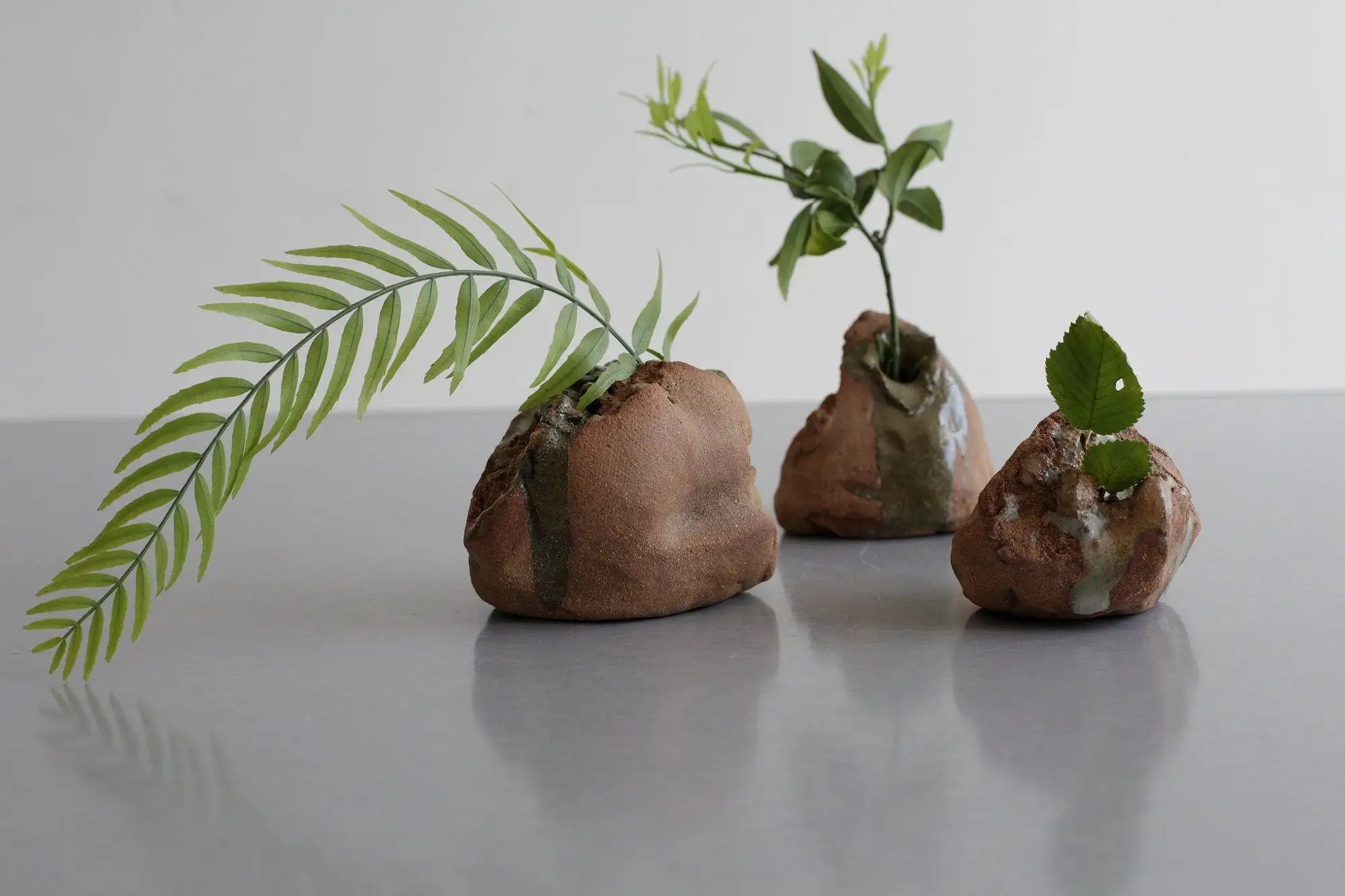 Jarrón de cogollos orgánicos - jarrón ikebana, pieza de acento - Imagen 8