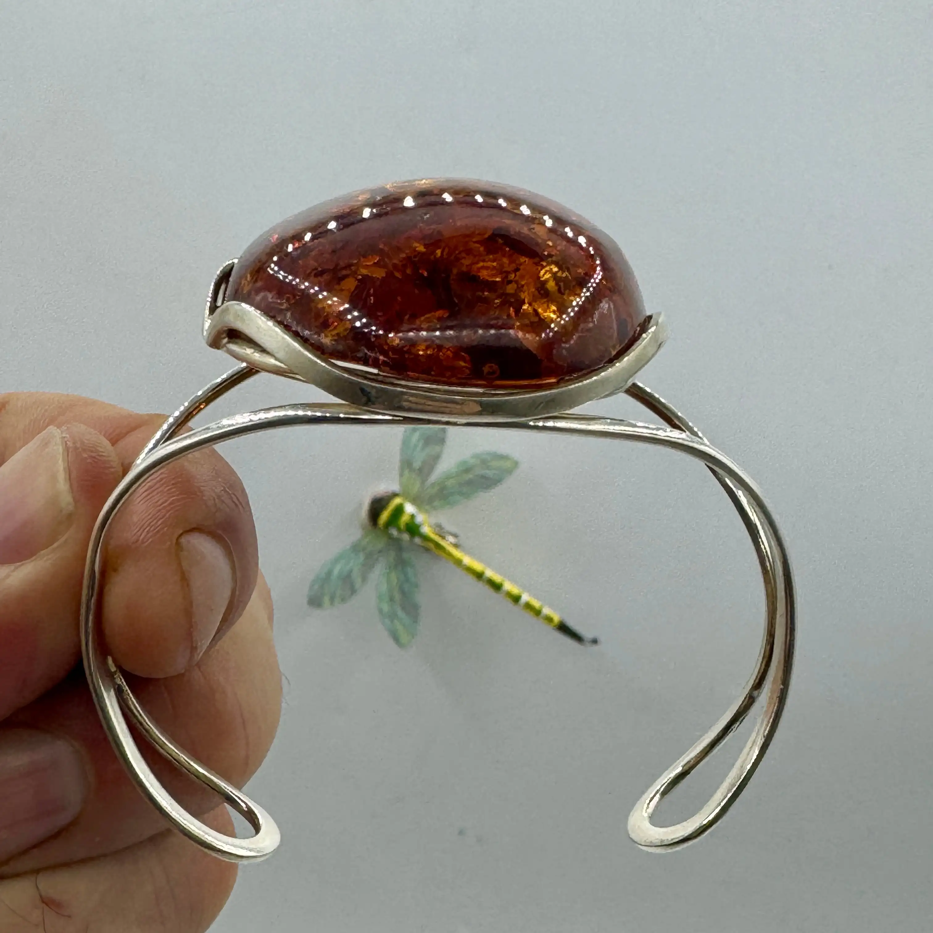 AMBAR BÁLTICO PULSERA EN PLATA DE LEY - Imagen 3