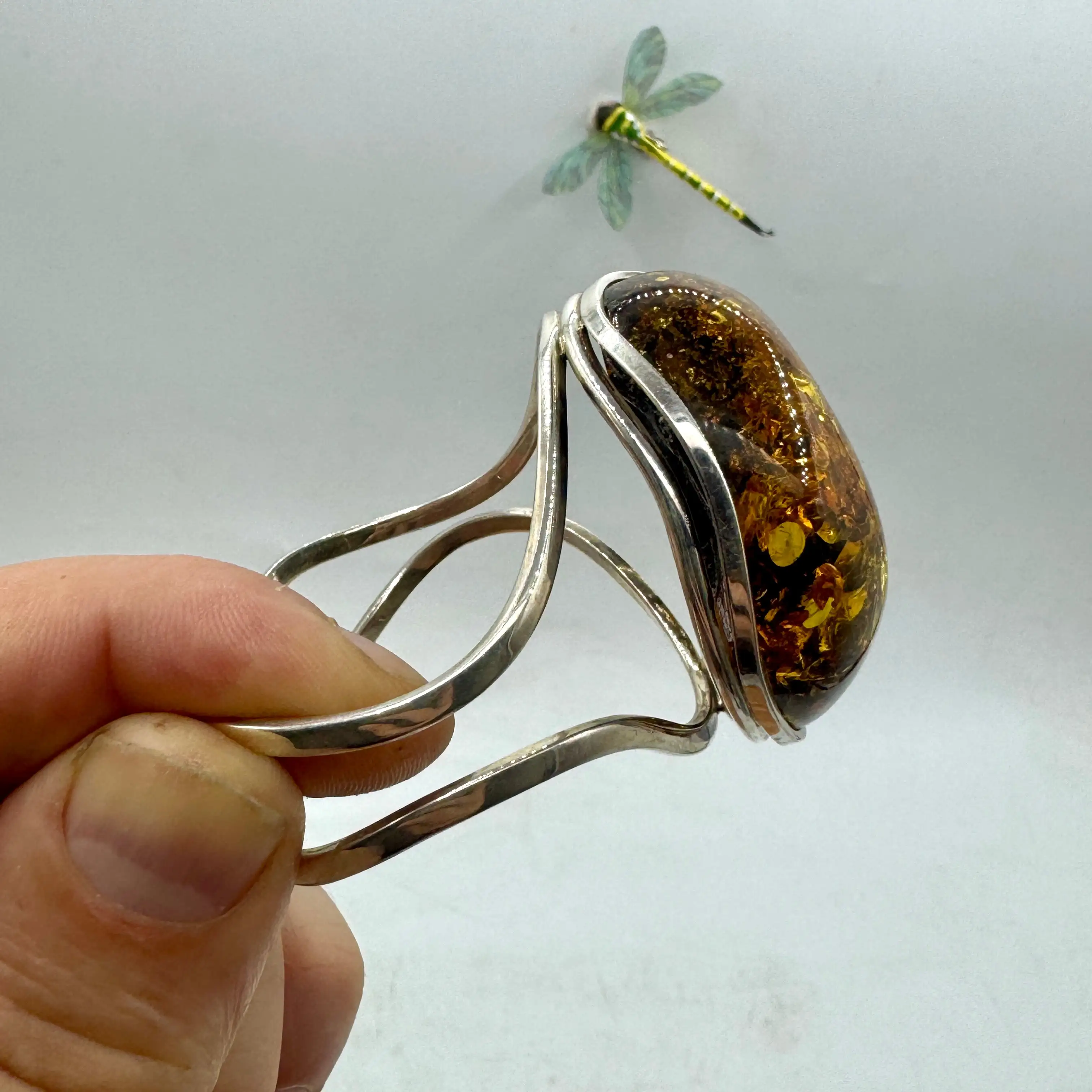 AMBAR BÁLTICO PULSERA EN PLATA DE LEY - Imagen 3