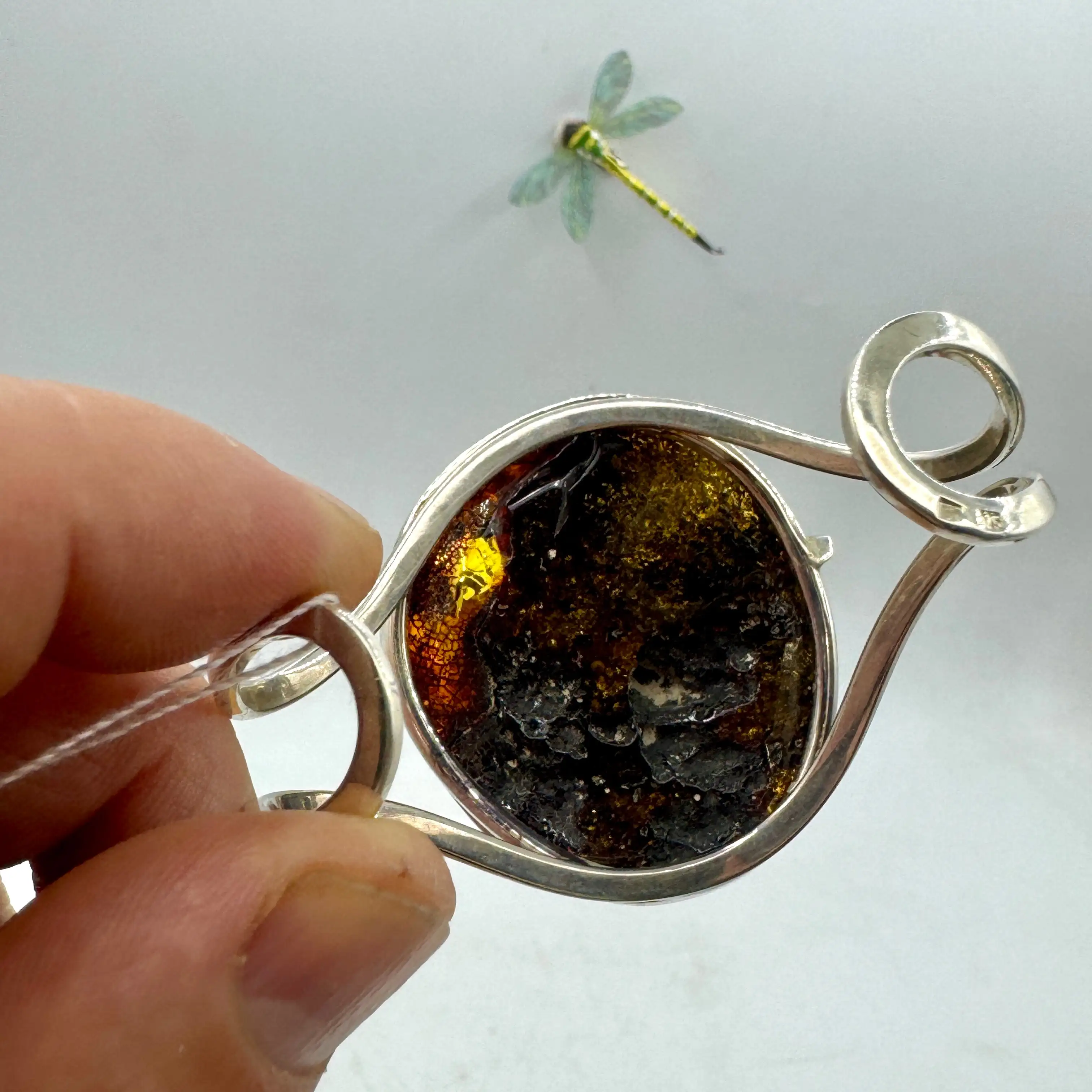 AMBAR BÁLTICO PULSERA EN PLATA DE LEY - Imagen 4