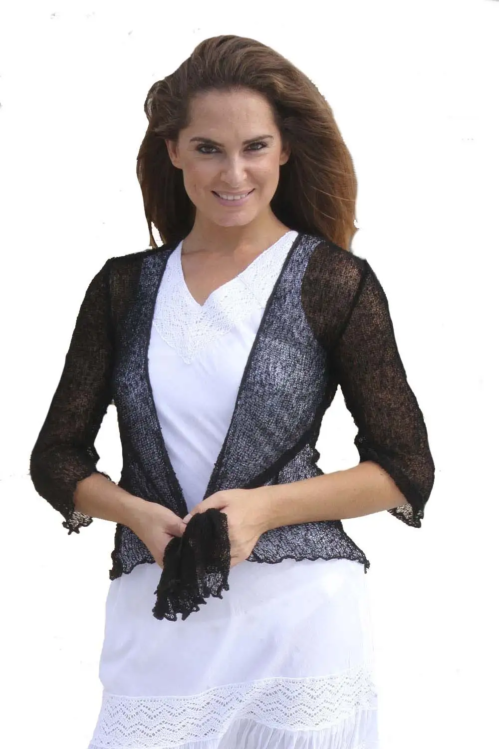 Chaqueta Corta Rayón crochet