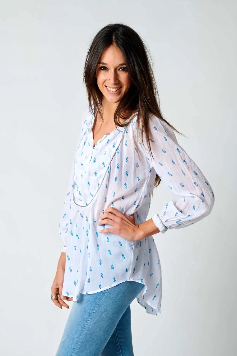 Blusa Adorno Metal