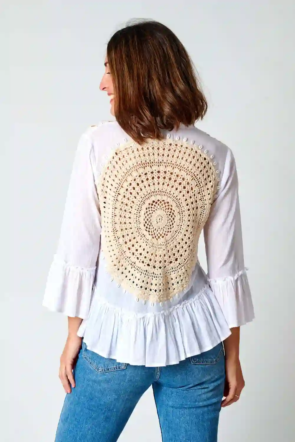 Chaqueta Algodón Mandala Crochet