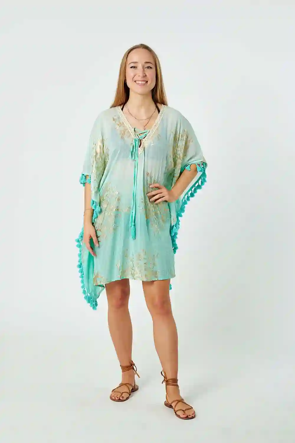 Poncho Algodón Print