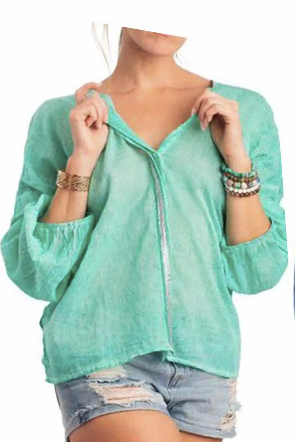 Blusa Algodón Botones