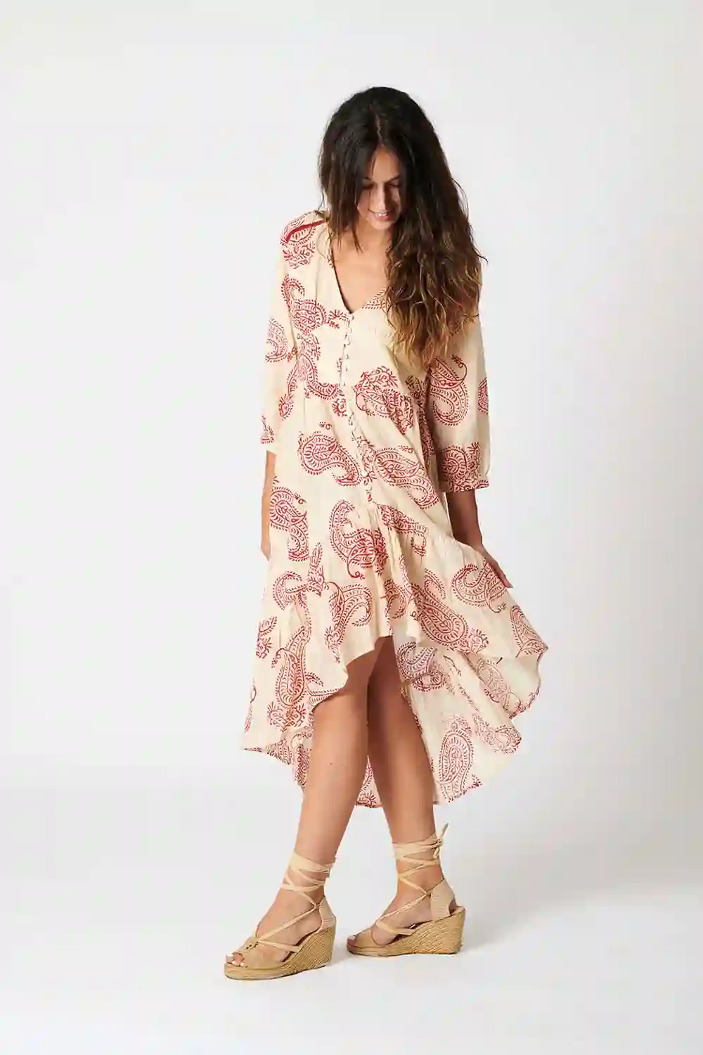 Vestido Algodón Asimétrico