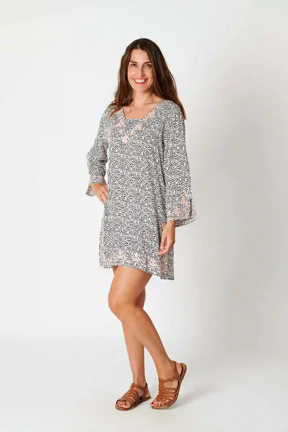 Kurta Viscosa Animal Print