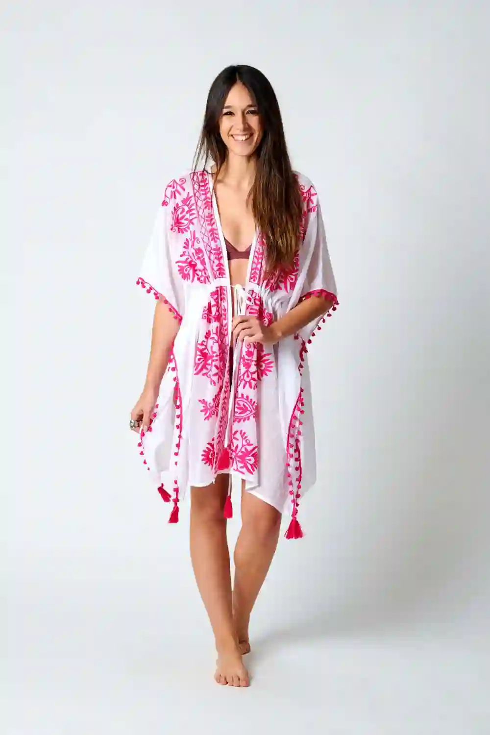 Kimono Algodón Bordado