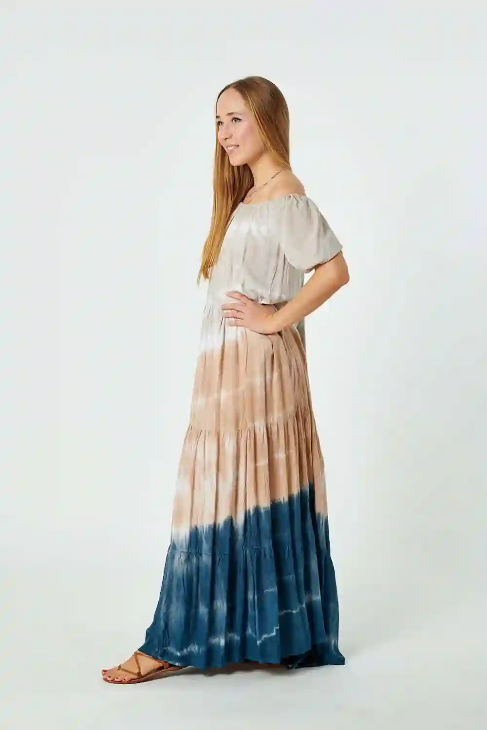 Vestido Largo Rayón Tie-Dye