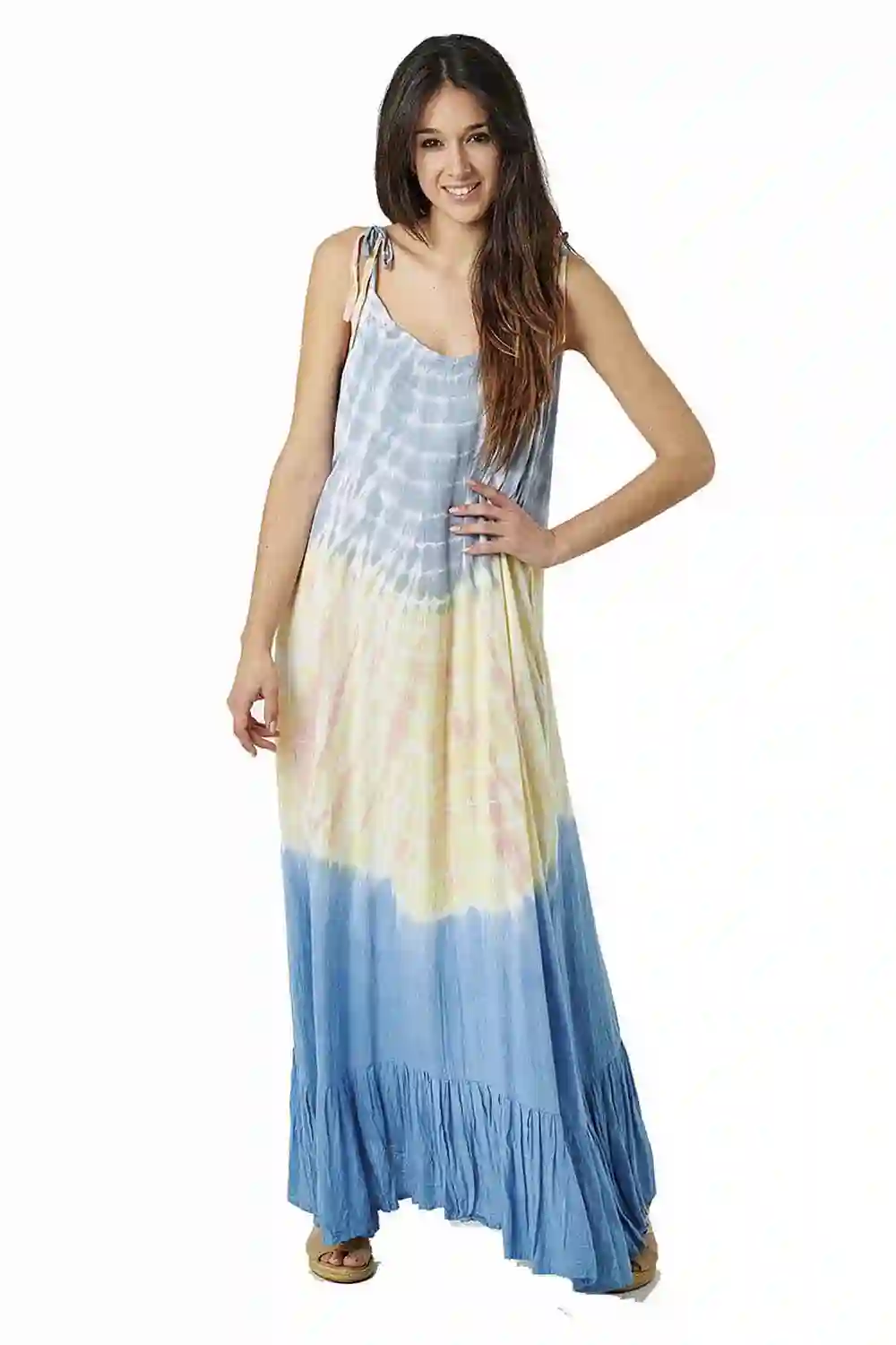 Vestido Largo Rayón Tie-Dye