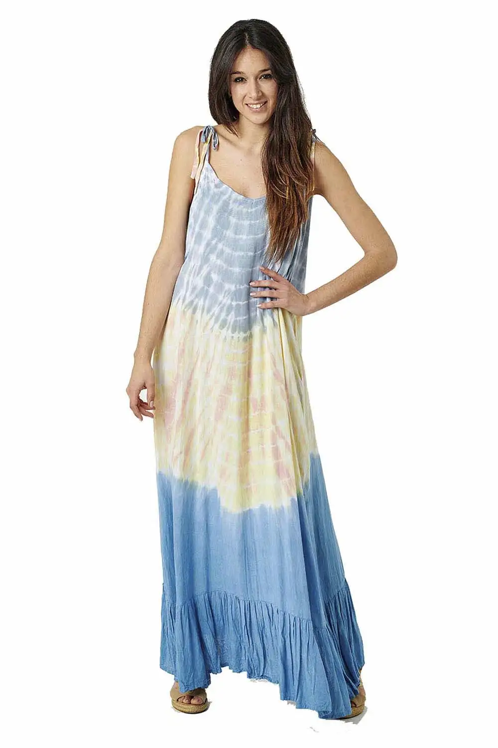 Vestido Largo Rayón Tie-Dye