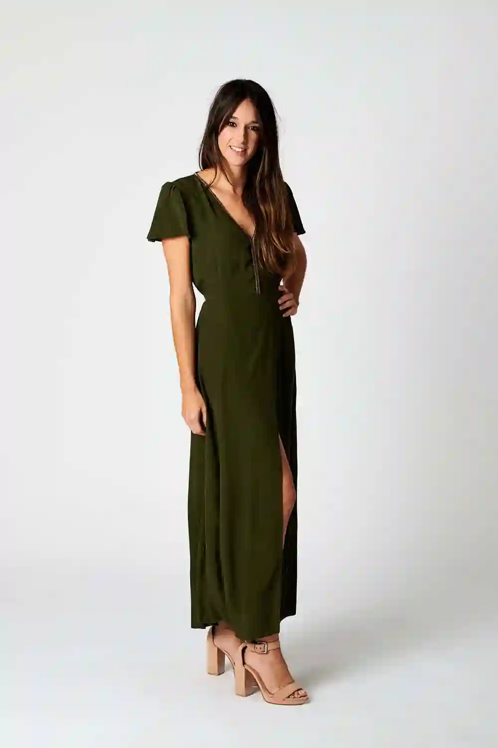 Vestido Largo Rayón Crepe "Julia"