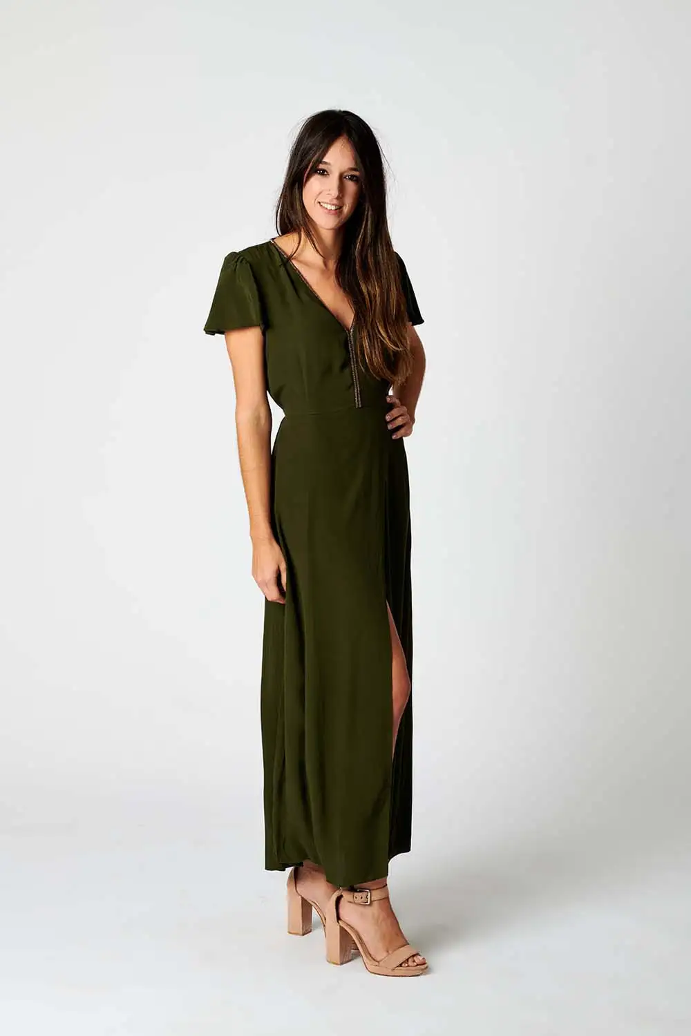 Vestido Largo Rayón Crepe "Julia"