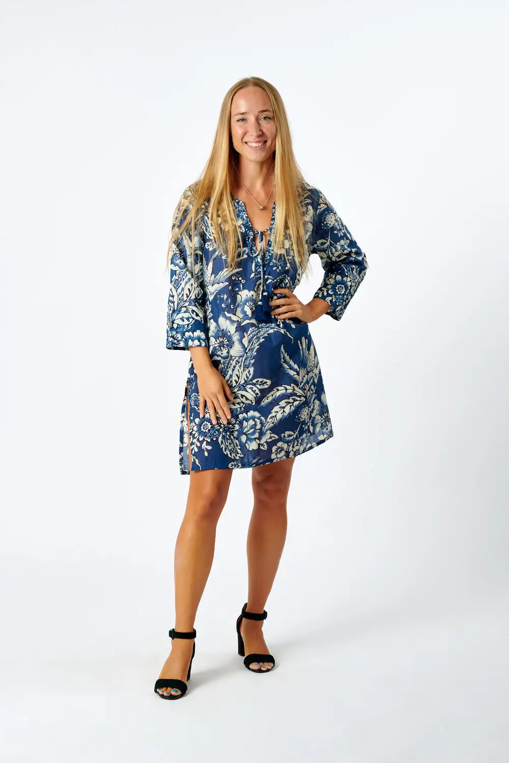 Kurta Algodón Flores