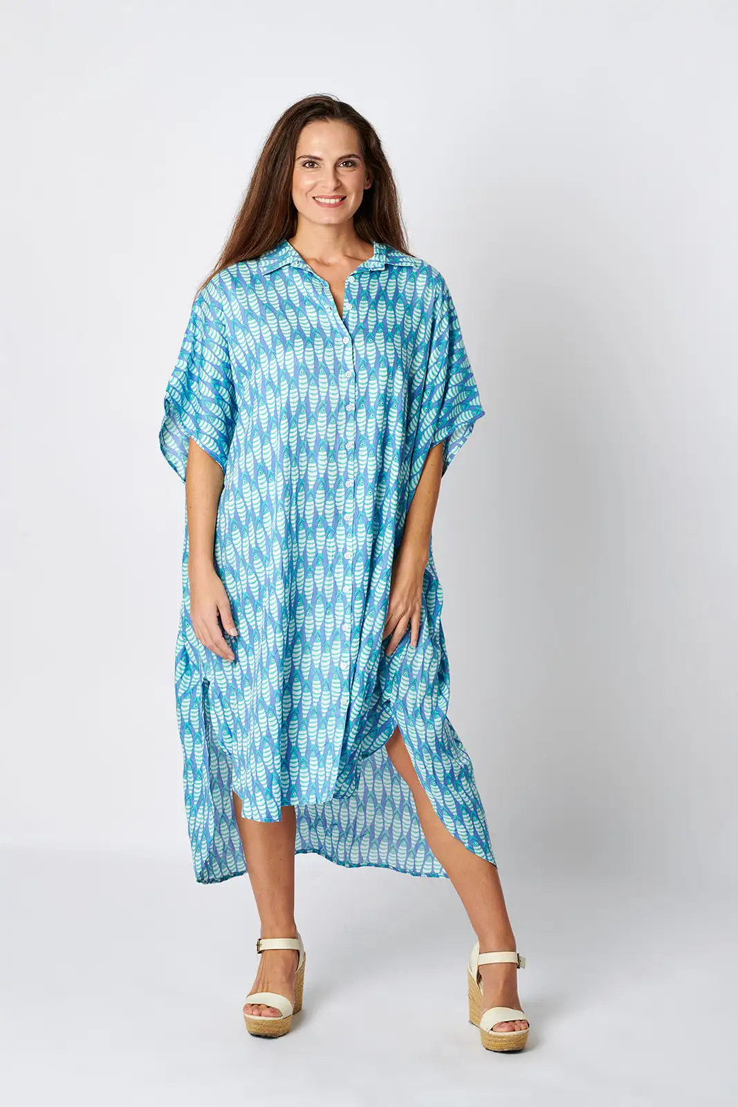 Kaftan Camisero Viscosa Puda