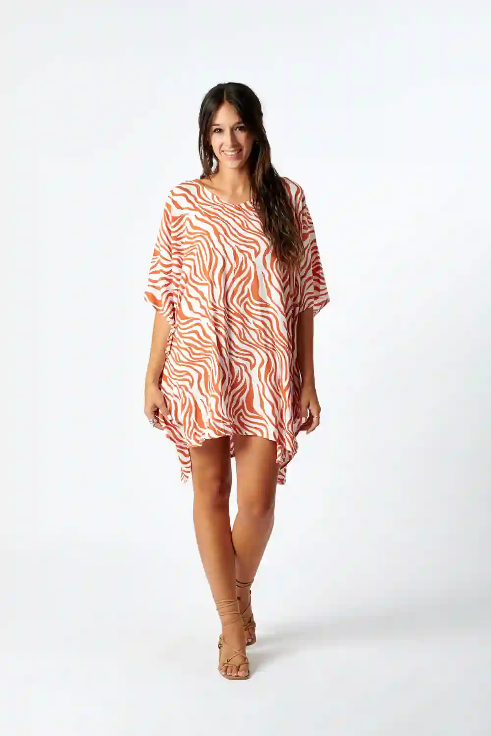 Poncho rayón cebra