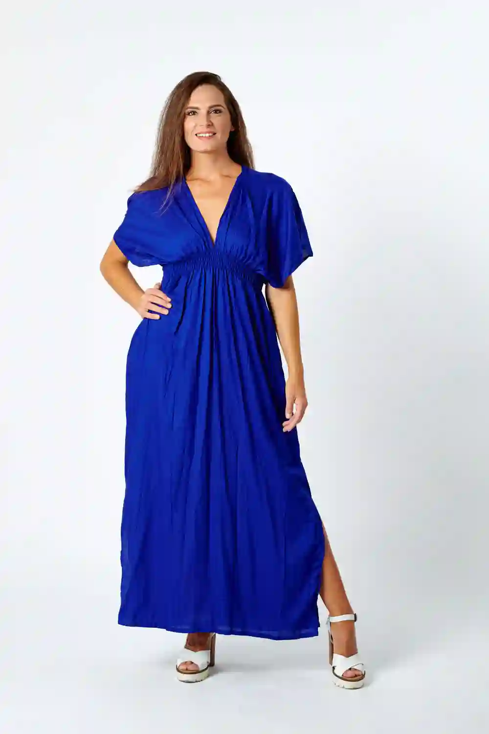 Vestido LARGO LISO RAYÓN CULO V