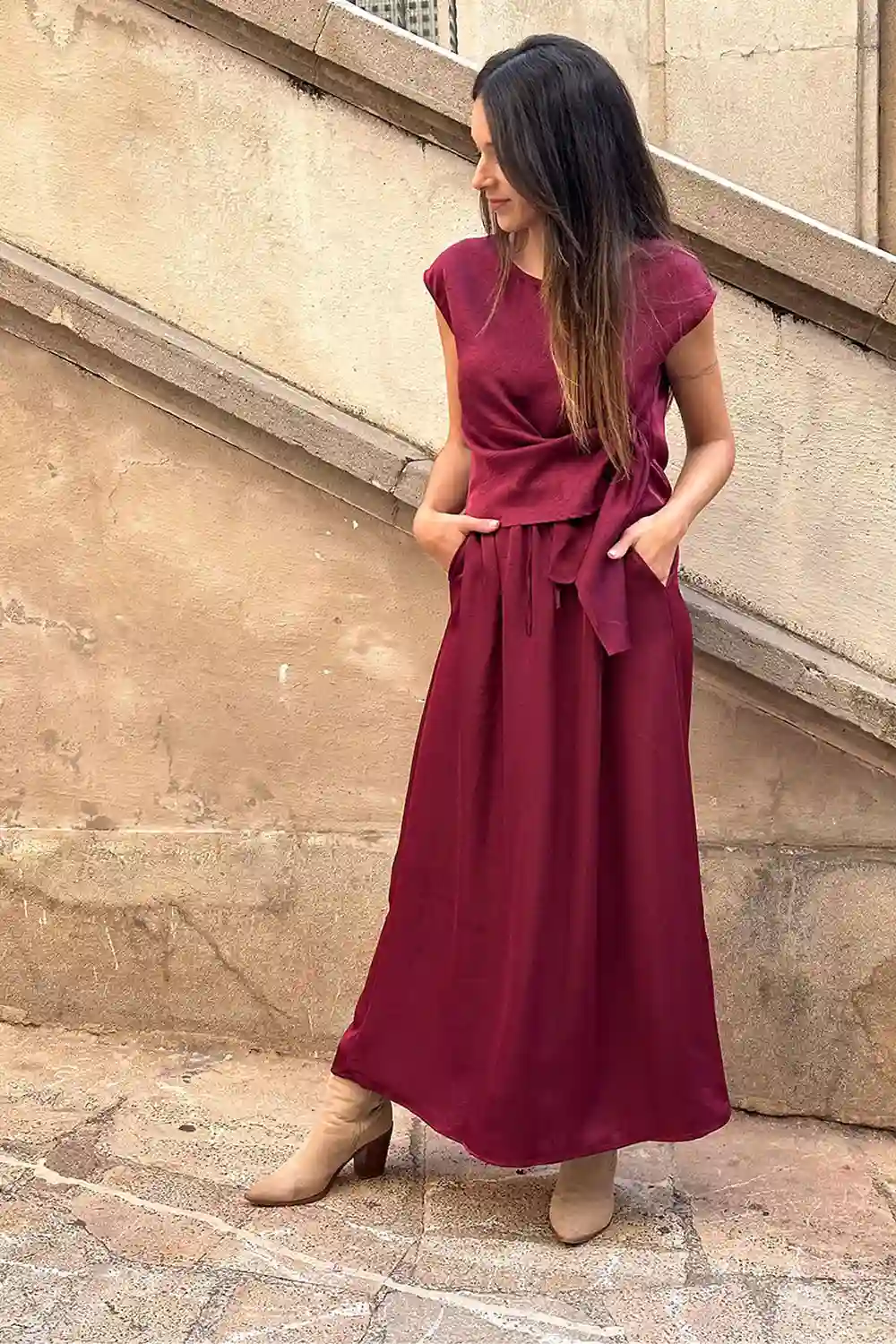Falda  Pantalón Raso