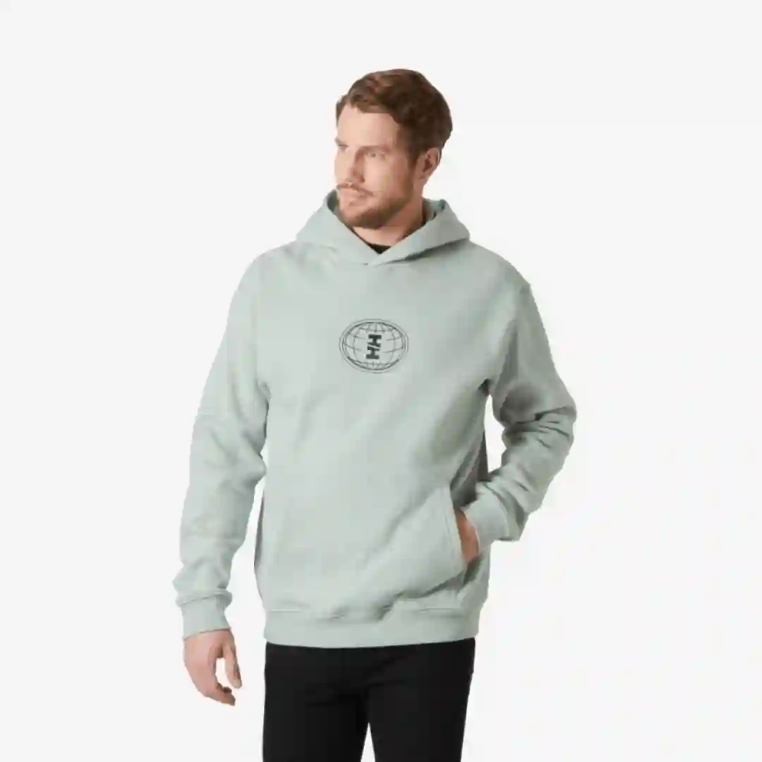 Sudadera con capucha y gráfico de polar de algodón HH