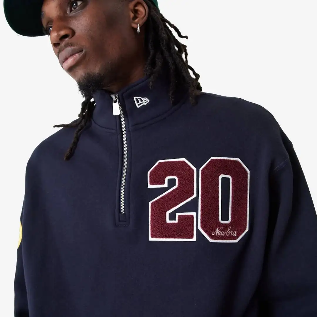 New Era Ne Lifestyle Quarter Zip Newera Nvycar - Imagen 2