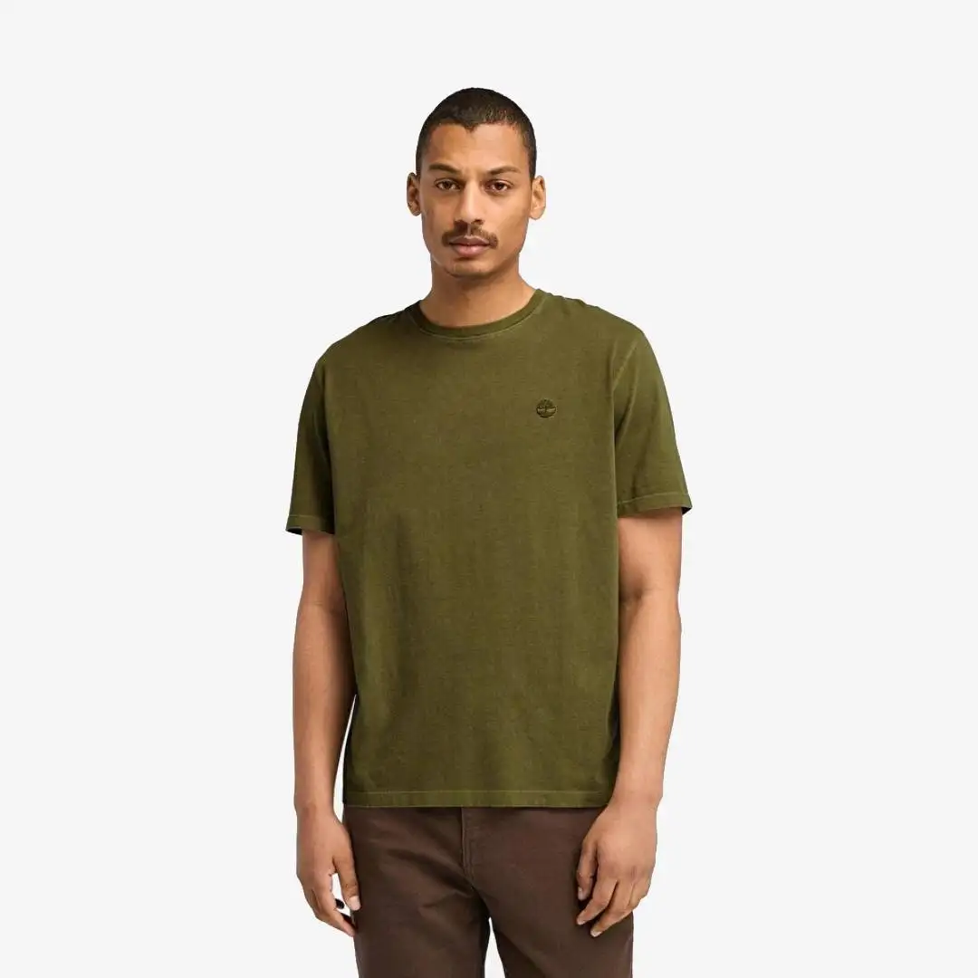 Timberland Dunstan River Garment Dye Camiseta de manga corta Oliva oscuro