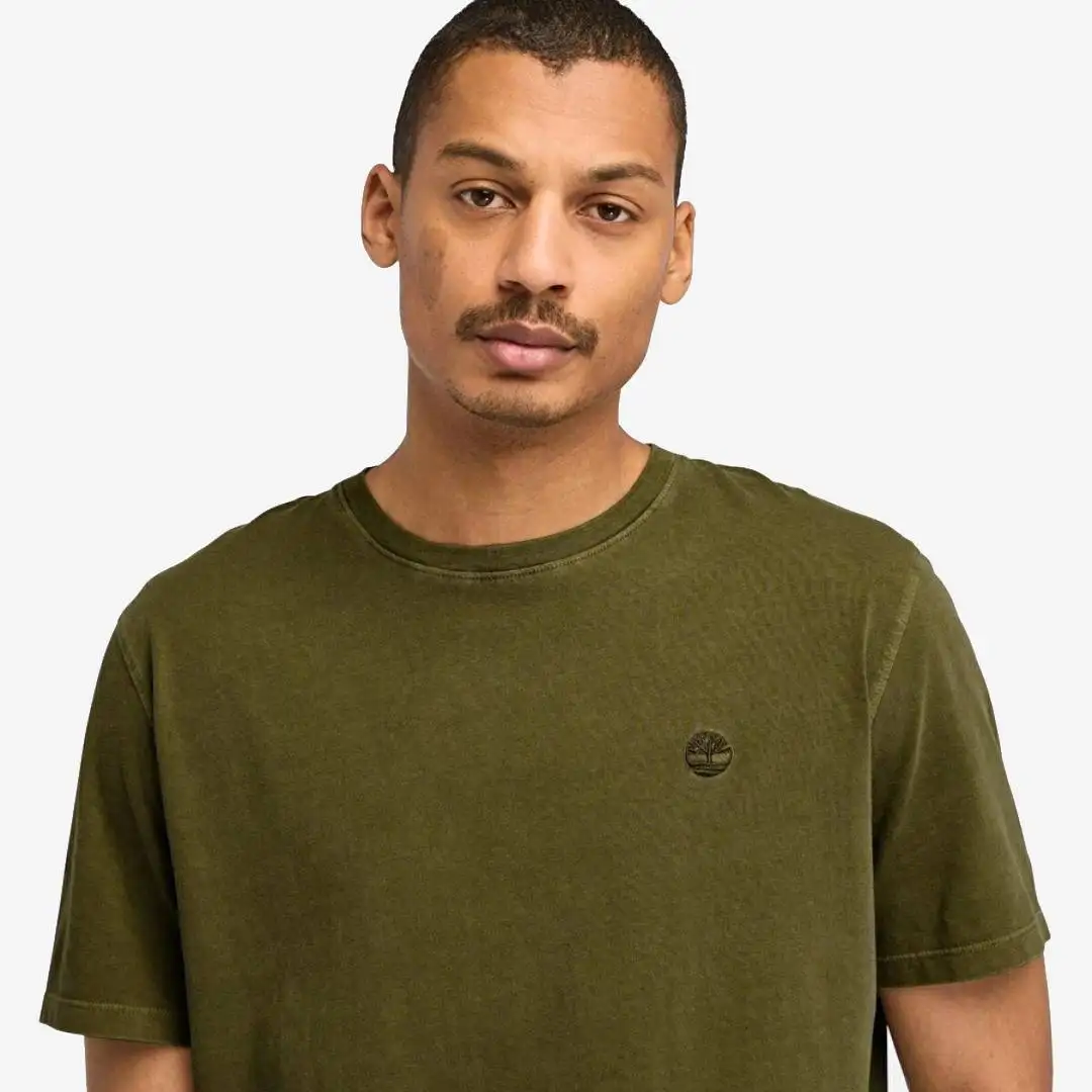 Timberland Dunstan River Garment Dye Short Sleeve Tee Dark Olive - Image 2
