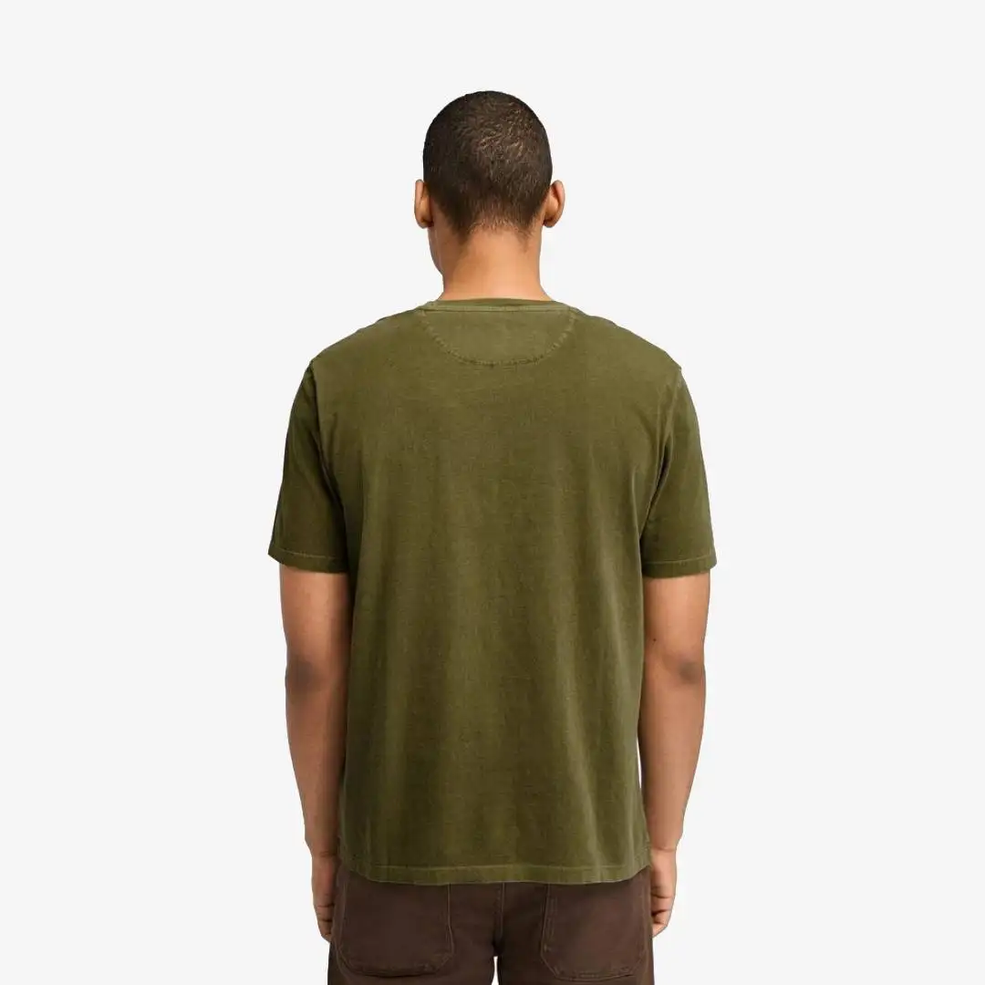 Timberland Dunstan River Garment Dye Short Sleeve Tee Dark Olive - Image 3