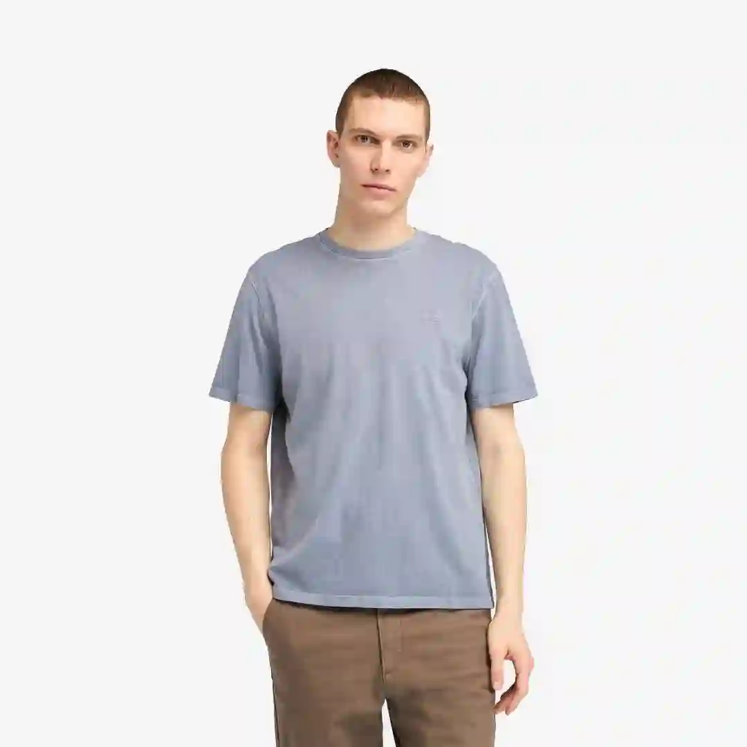 Timberland Camiseta Dunstan River Garment Dye Manga Corta Folkstone Gris