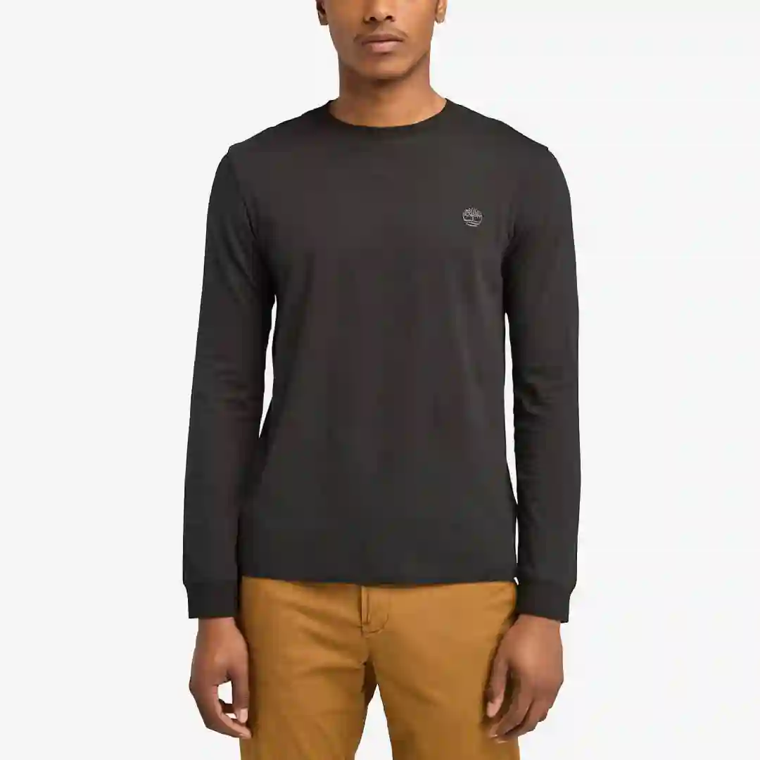 Camiseta Timberland Dunstan River Manga Larga Negro/Pavimento