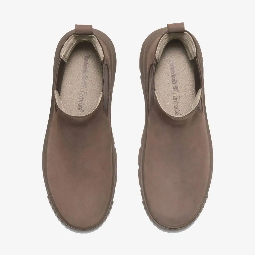 Timberland Greyfield Mid Chelsea Boot Medium Brown Nubuck - Image 4