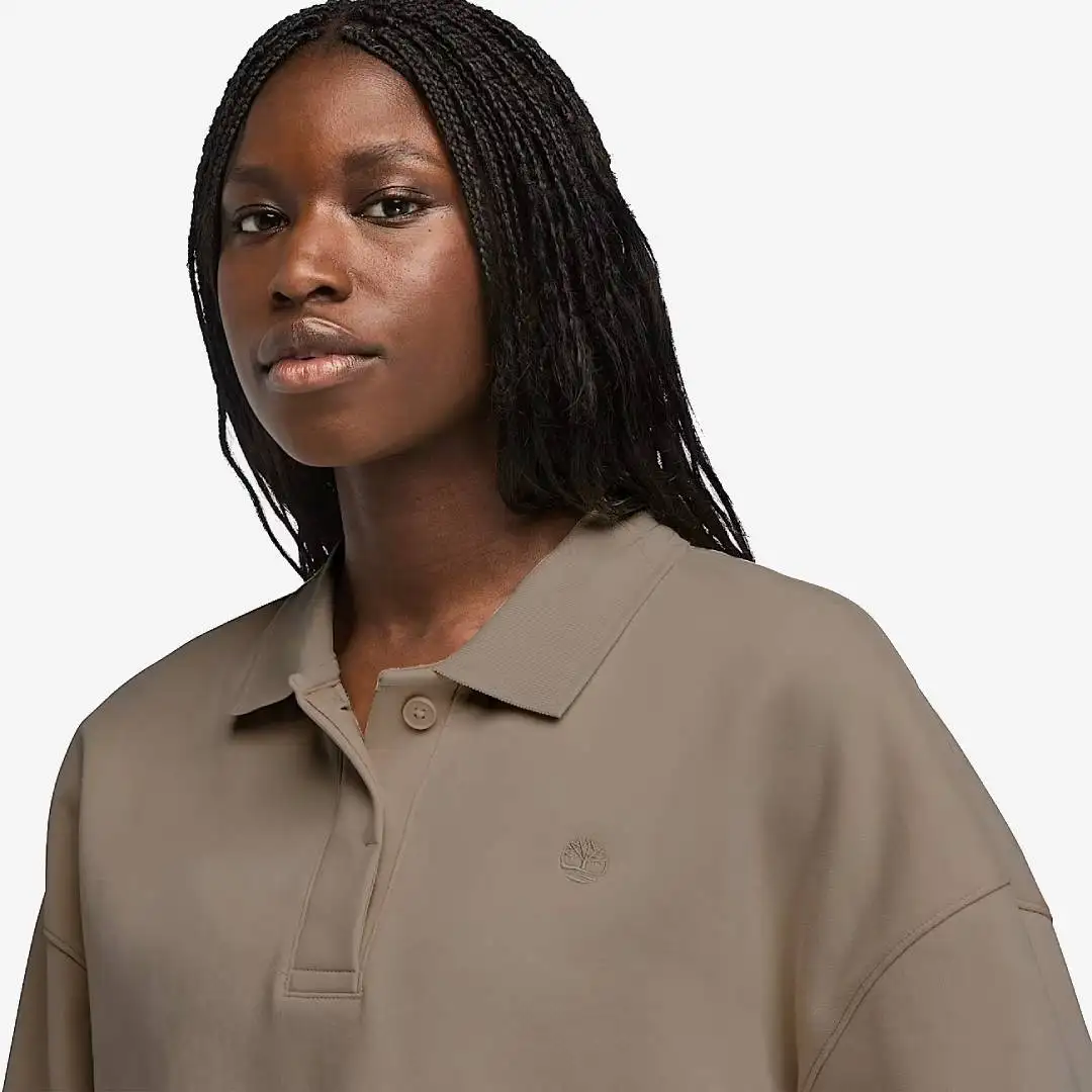 Timberland Lush Polo Sweatshirt Chocolate Chip - Image 2