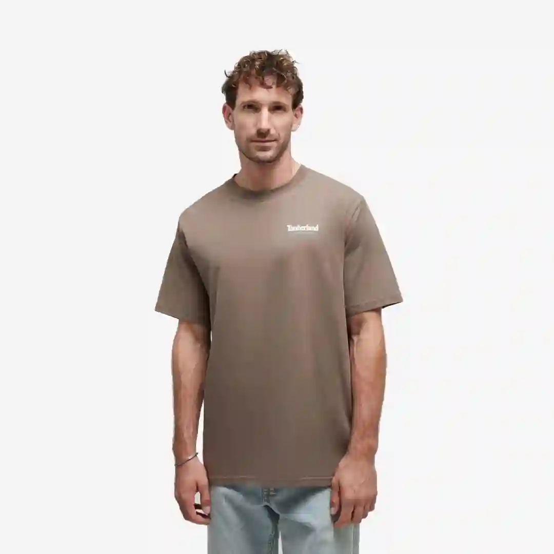 Timberland Rugged Active Gear Back Graphic Tee Chocolate Chip