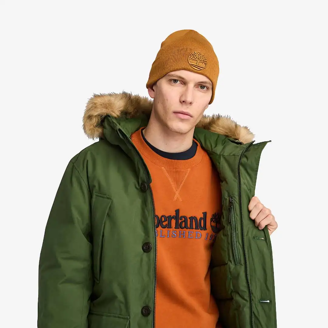 Timberland Scar Ridge Water Resistant Parka Black Forest Green - Image 2